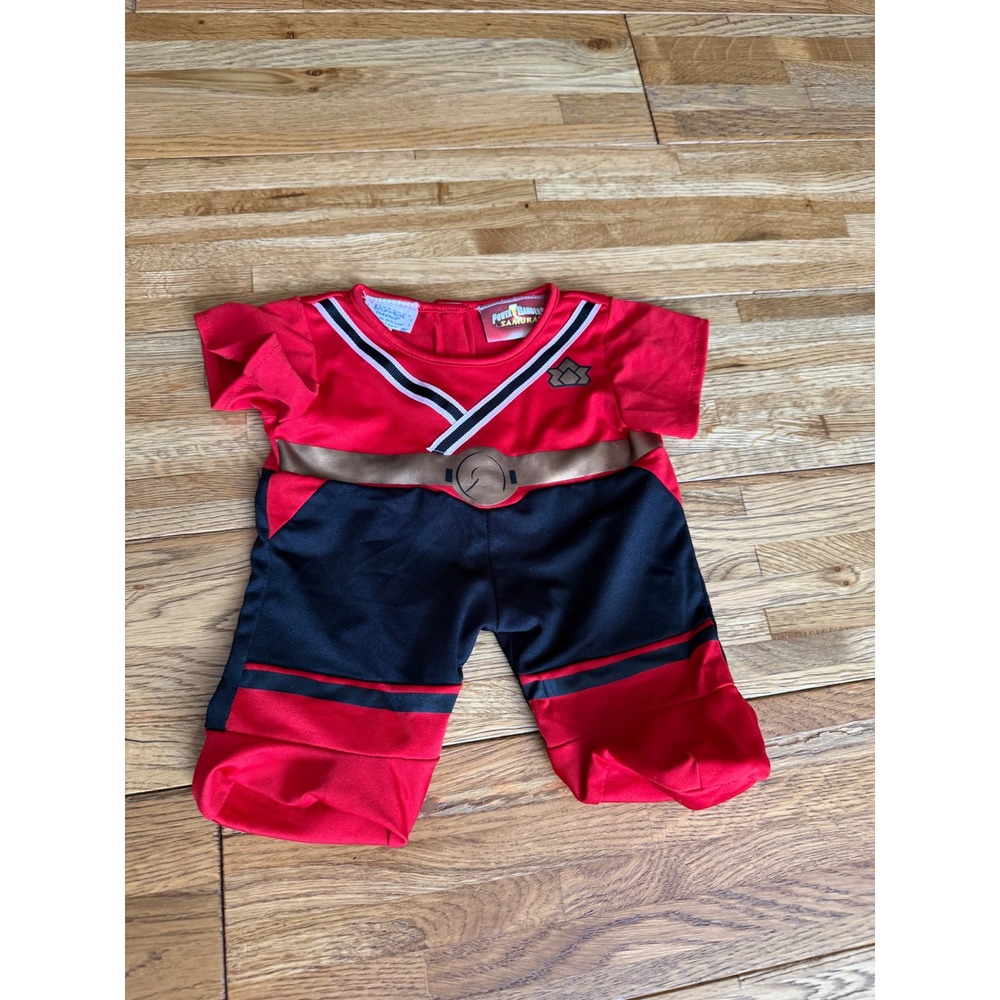 Build a Bear Power Rangers Samurai Red Ranger Costume Outfit Baby Halloween